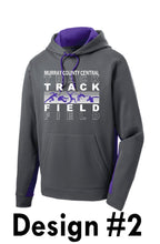 Load image into Gallery viewer, MCC TRACK &amp; FIELD Sport-Tek® Sport-Wick® Fleece Colorblock Hooded Pullover -  DESIGN CHOICE