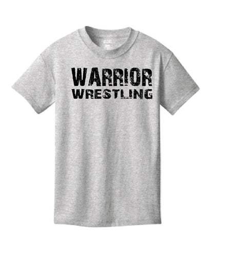 WARRIOR WRESTLING BELLA+CANVAS  Black  or Ash Short Sleeve  Design 3