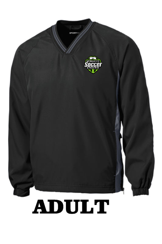 MURRAY COUNTY SOCCER UNITED V-NECK WIND SHIRT
