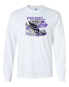 MCC Rebels Track & Field Gildan Long Sleeve - White