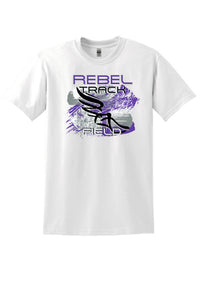 MCC Rebels Track & Field  Gildan Tshirt - White