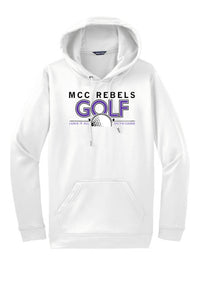 MCC Rebels Golf Sport-Tek Hooded Sweatshirt - White