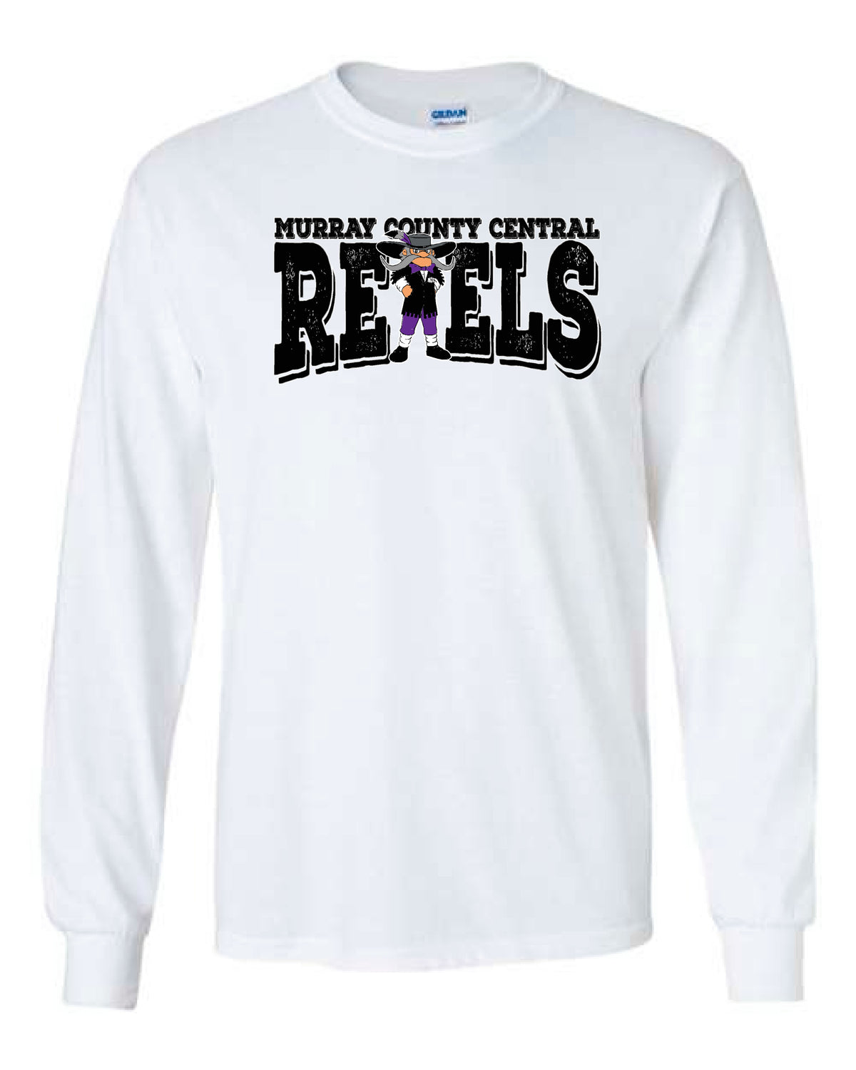 MCC Rebels Rudy Gildan Long Sleeve - White
