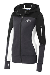 HLO-F FAN APPAREL Sport-Tek® Tech Fleece Colorblock Full-Zip Hooded Jacket Unisex/Ladies Fit Options