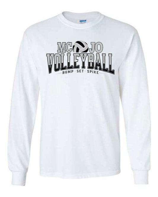 MCJO 2022 VOLLEYBALL Gildan Long Sleeve - White